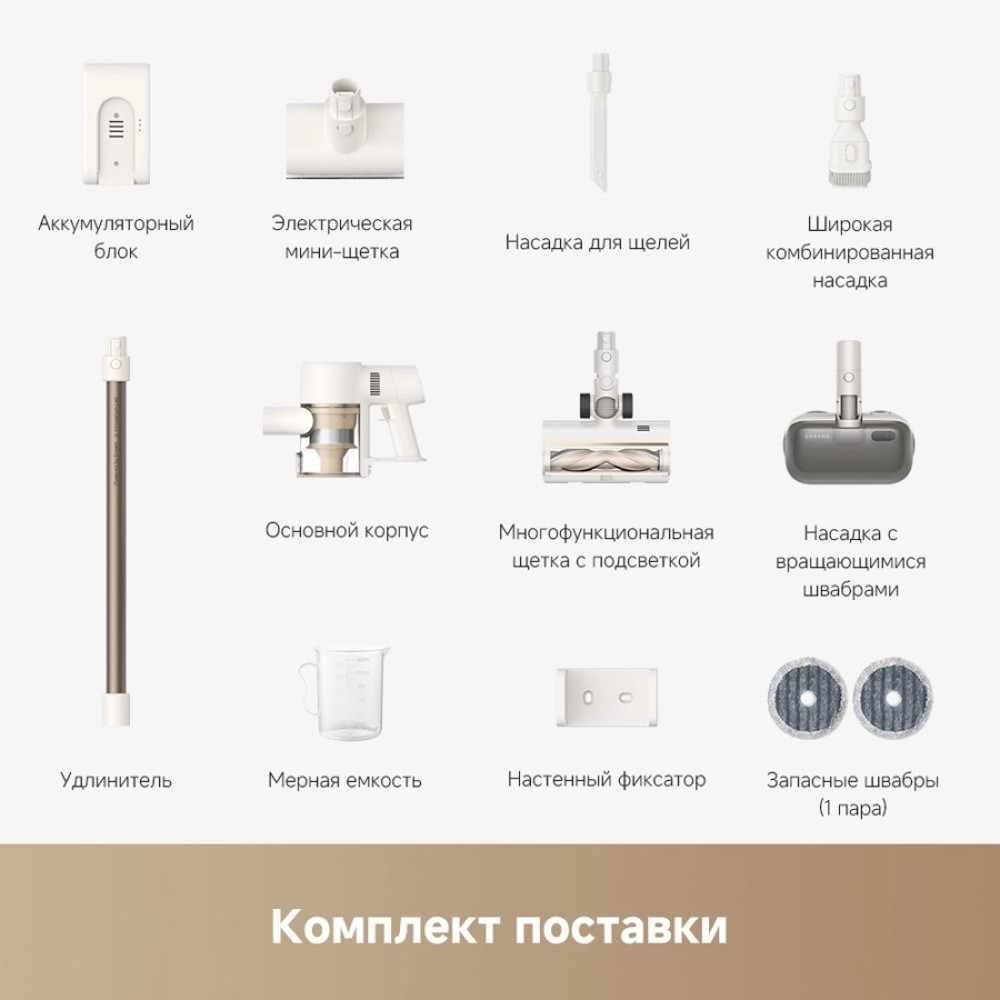 Dreame Cordless Vacuum Cleaner R10s Aqua VZV25A (белый)- фото5