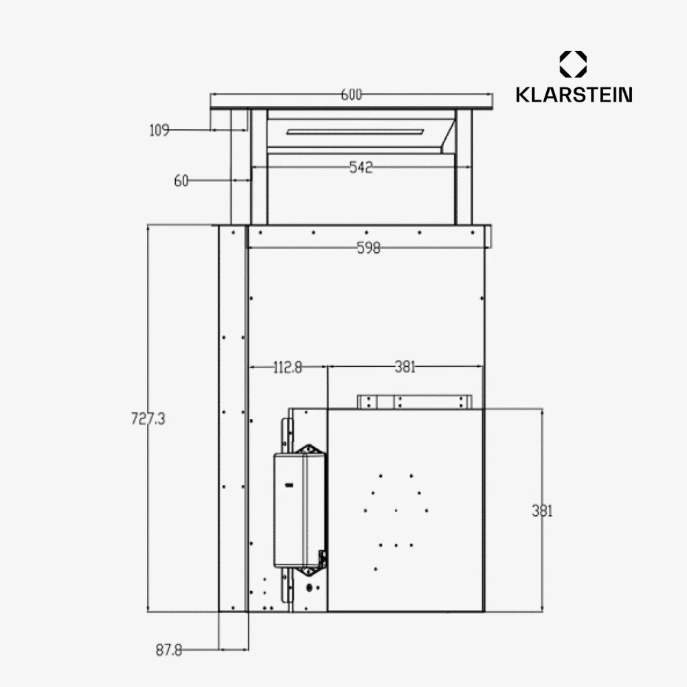 Klarstein Royal Flush 60 Black-Inox- фото2