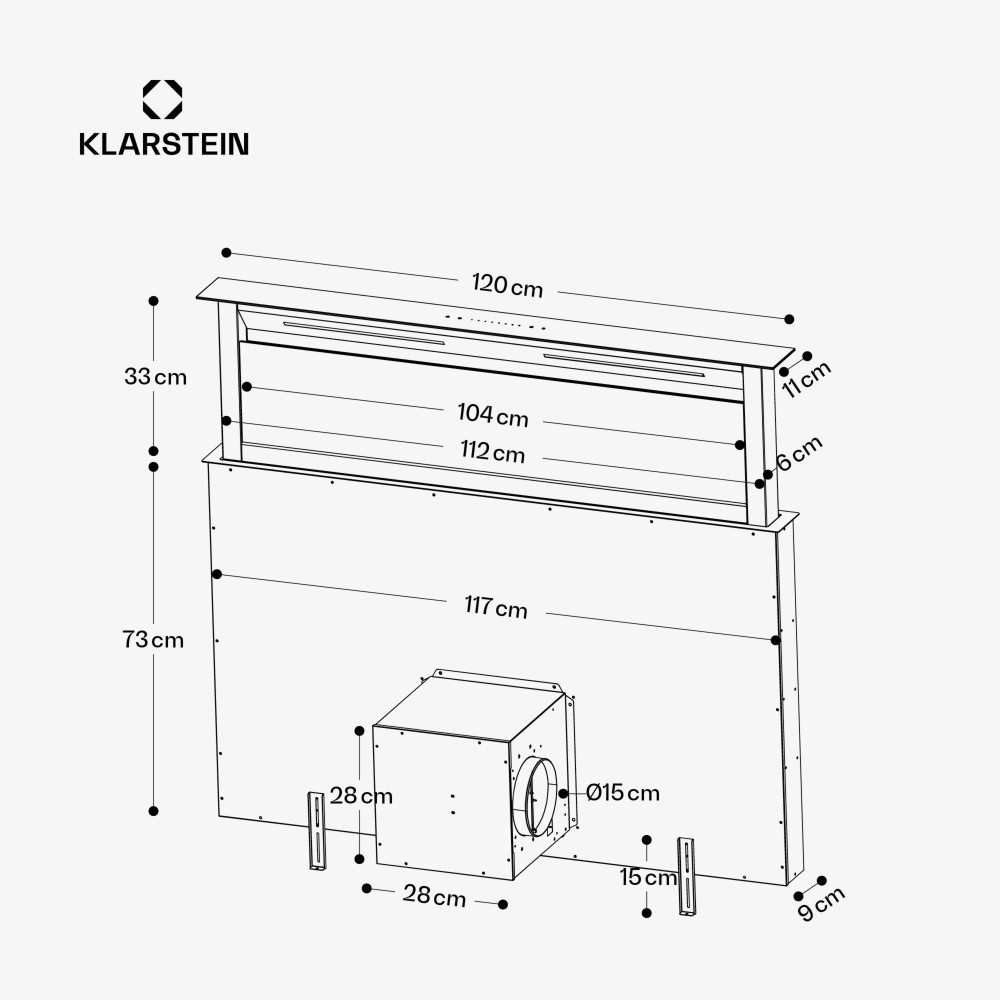 Klarstein Royal Flush 120 Black-Inox- фото2