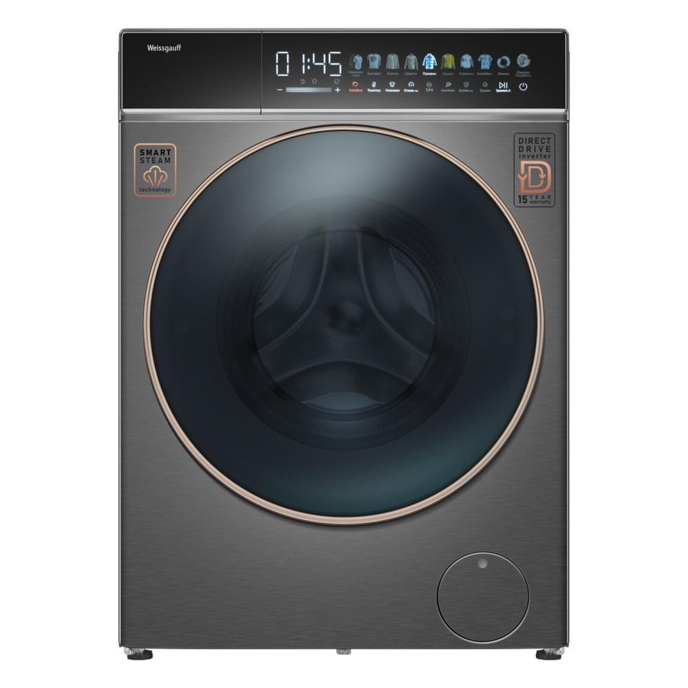 Weissgauff WMD 58411 Direct Drive Inverter Premium Steam Grey- фото