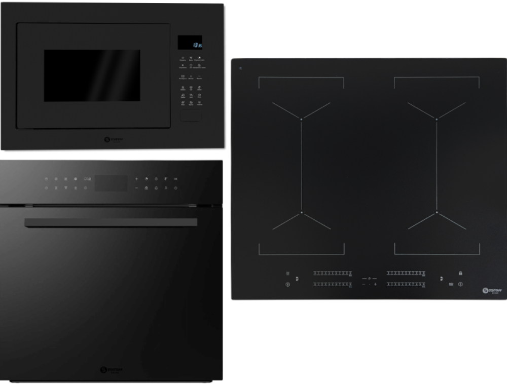 SCHTOFF CME7307 Nano Matte Black + NM20 DX Nano Matte Black + I6S10B Nano Matte Black- фото