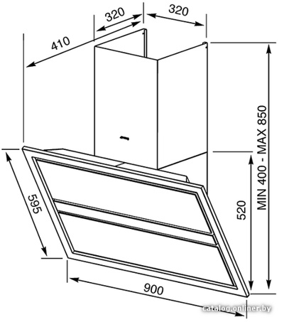 Вытяжка Smeg KCV9NE2- фото2