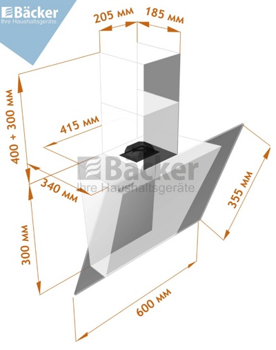 Backer AH60A-G6L200 WH GLASS- фото2