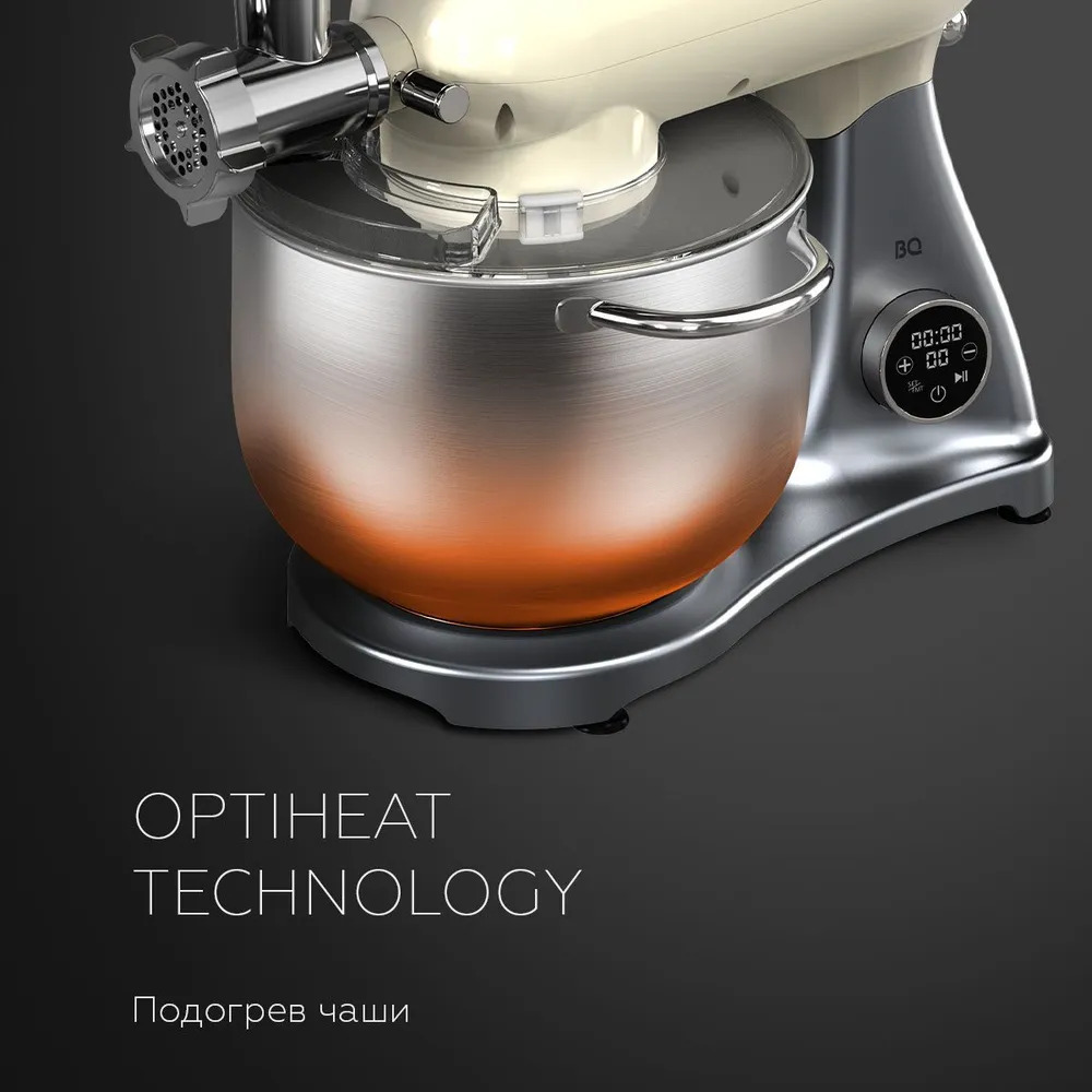 BQ MX851 (кремовый/серебристый)- фото3