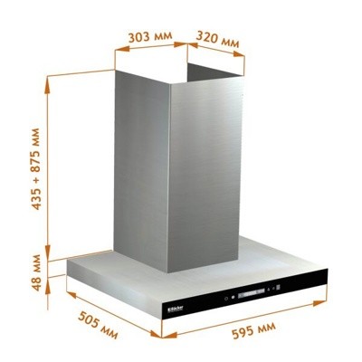 Backer CH60E-TGL200 SSBK GLASS- фото2