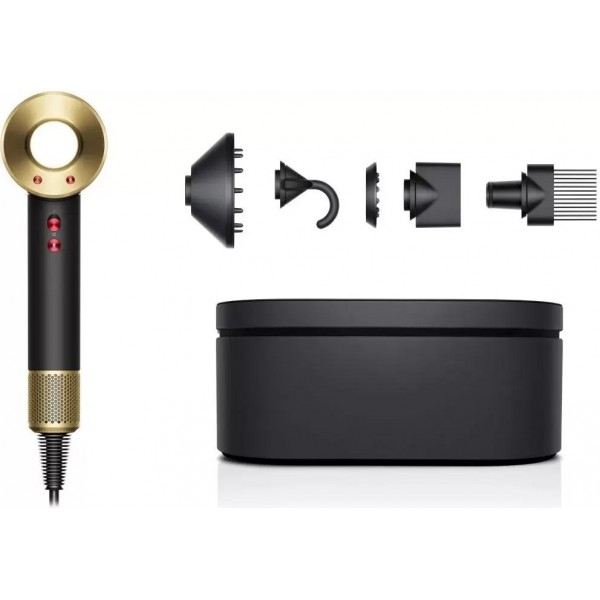 Dyson HD07 Supersonic (черный оникс/золотистый)- фото2