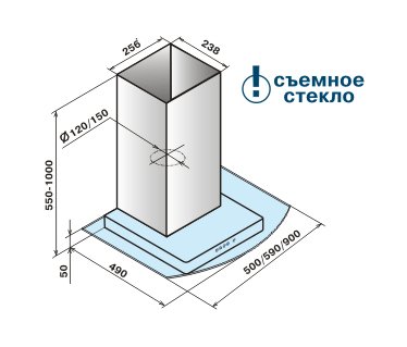 ELIKOR КРИСТАЛЛ 60Н-430-К3Д нержавеющая сталь/тонированное стекло- фото2