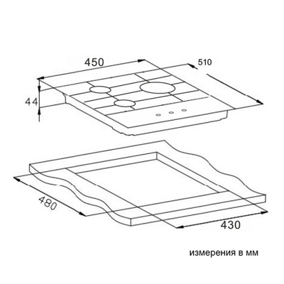 Weissgauff HGG451BFh Nano Matt Glass- фото3