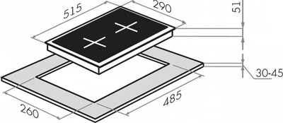HOMSair HGS323GCS- фото2