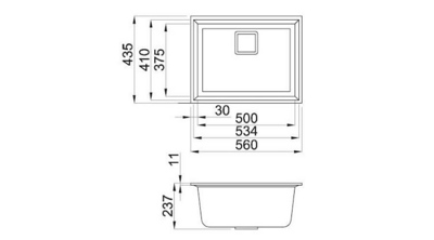 Elleci Karisma 105 Undermount K86 Black- фото2