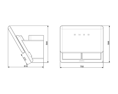 Вытяжка Smeg KFAB75UJ- фото2