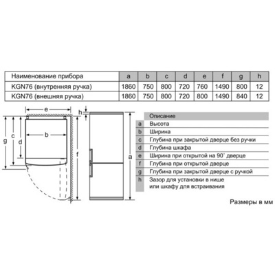 Bosch KGN76AI22R- фото3