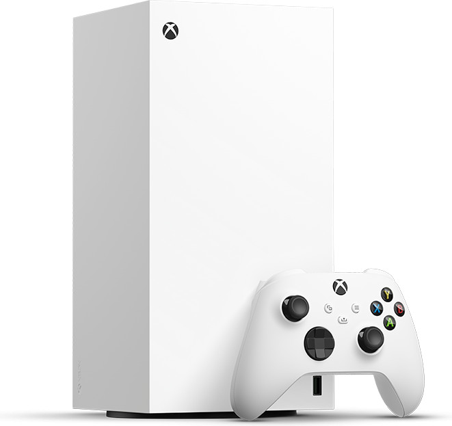 Microsoft Xbox Series X Digital Edition 1TB Robot White- фото