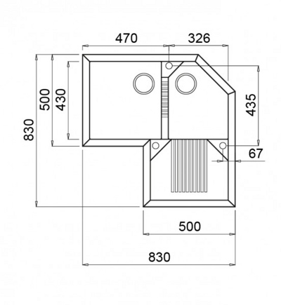 Elleci Tekno Corner G68 Bianco- фото2