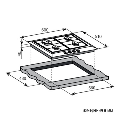 Weissgauff HGG640BG Nano Glass- фото2